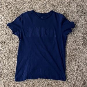 Dark blue Armani exchange T-shirt